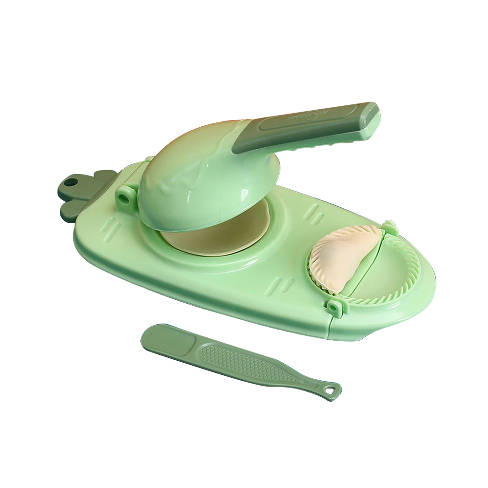 Kitchen Gadgets Dumpling Maker - 2-in-1 Dough Pressing Tool Labor-Saving Manual
