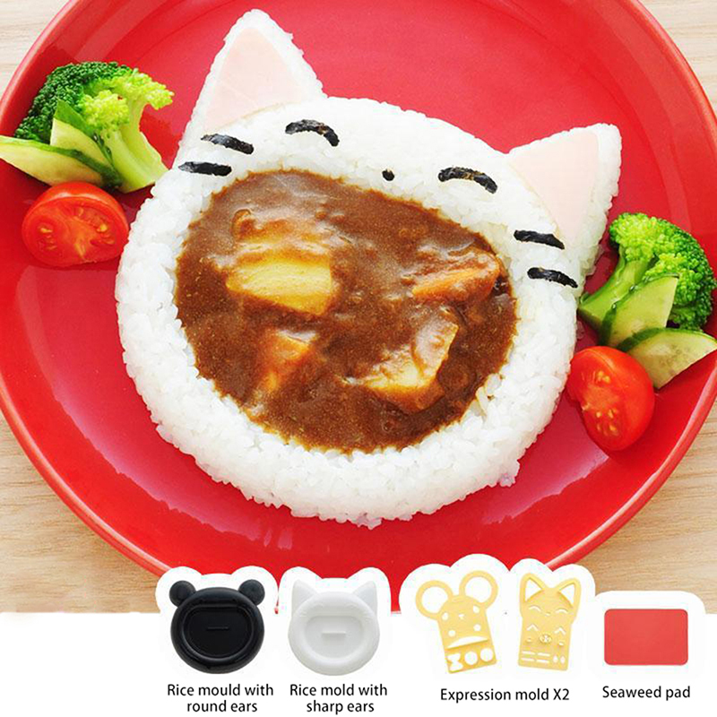 Kitchen Gadgets Website - 1Pcs Cute Cartoon Cat Bear Sushi