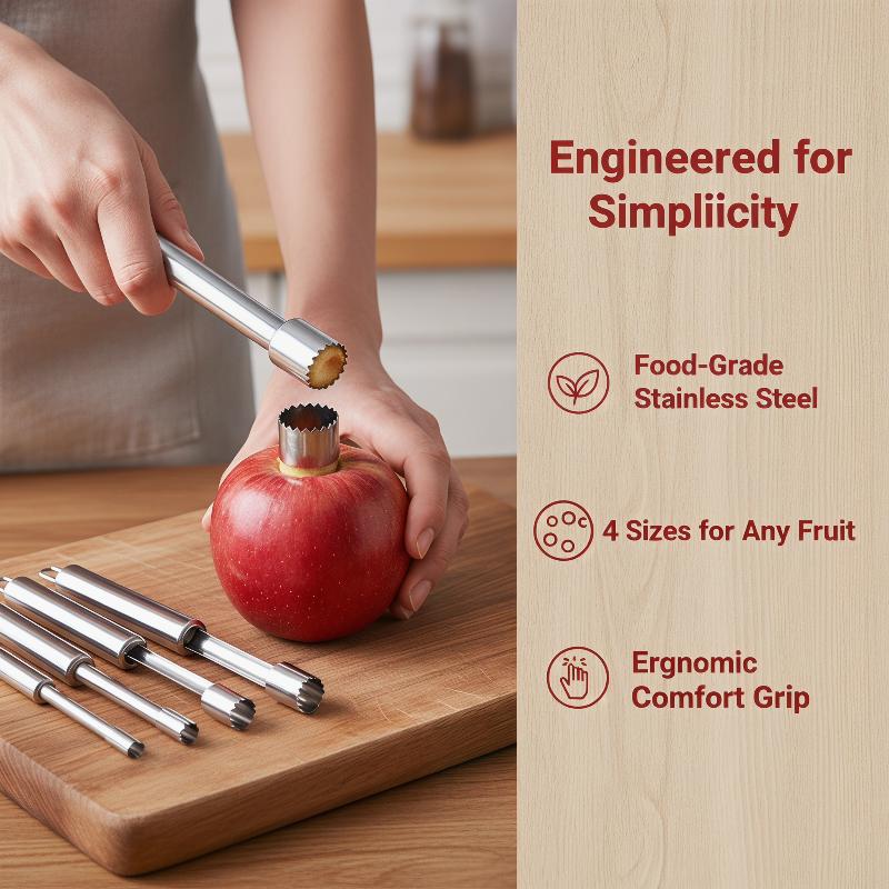 Kitchen Gadgets Usa - 4pcs Fruit Core Remover Cutter Kitchen