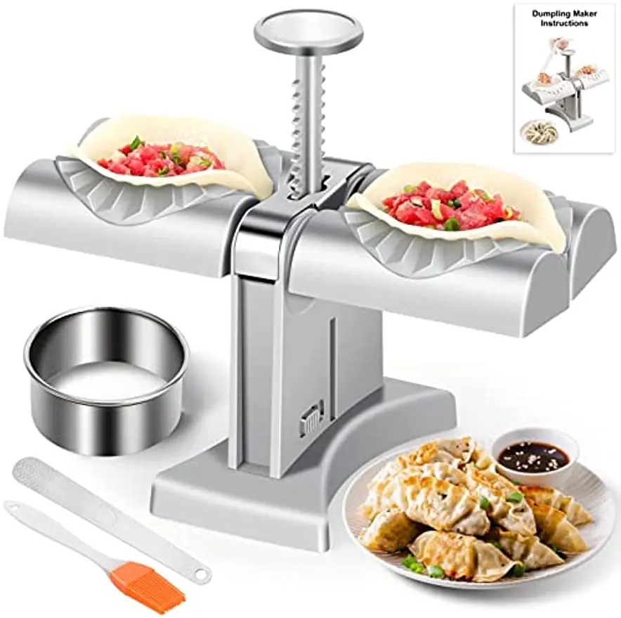 Kitchen Gadgets Dumpling Maker - Automatic Dumpling Maker Press Household Double