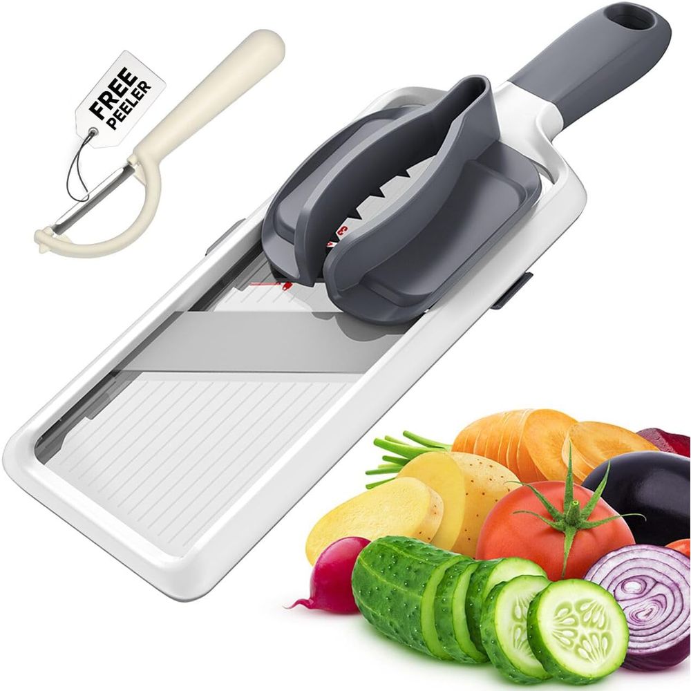 Mandoline Slicer - Adjustable Stainless Steel Mandoline Slicer -