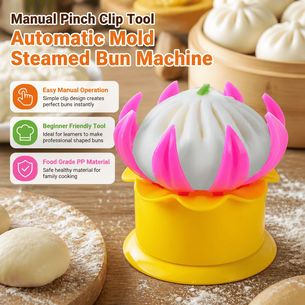 Kitchen Gadgets Dumpling Maker - Steamed Bun Mold Manual Maker DIY