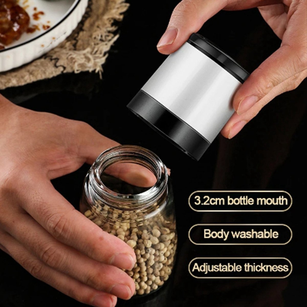 Manual Salt Pepper Grinder Tra - Kitchen Gadgets Usa 评论和价格