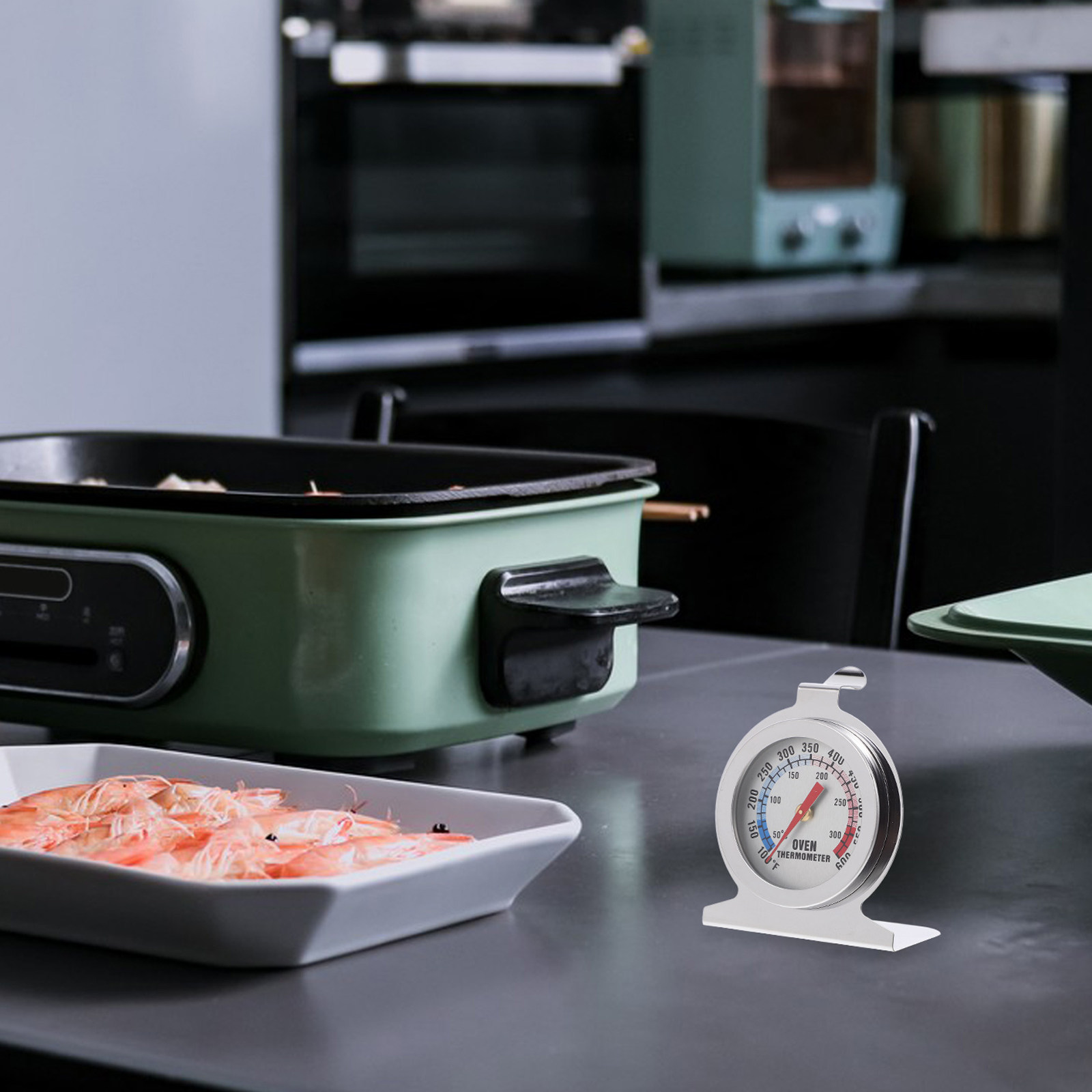 Stainless Steel Oven Thermomet - Instant Read Thermometer 评论和价格