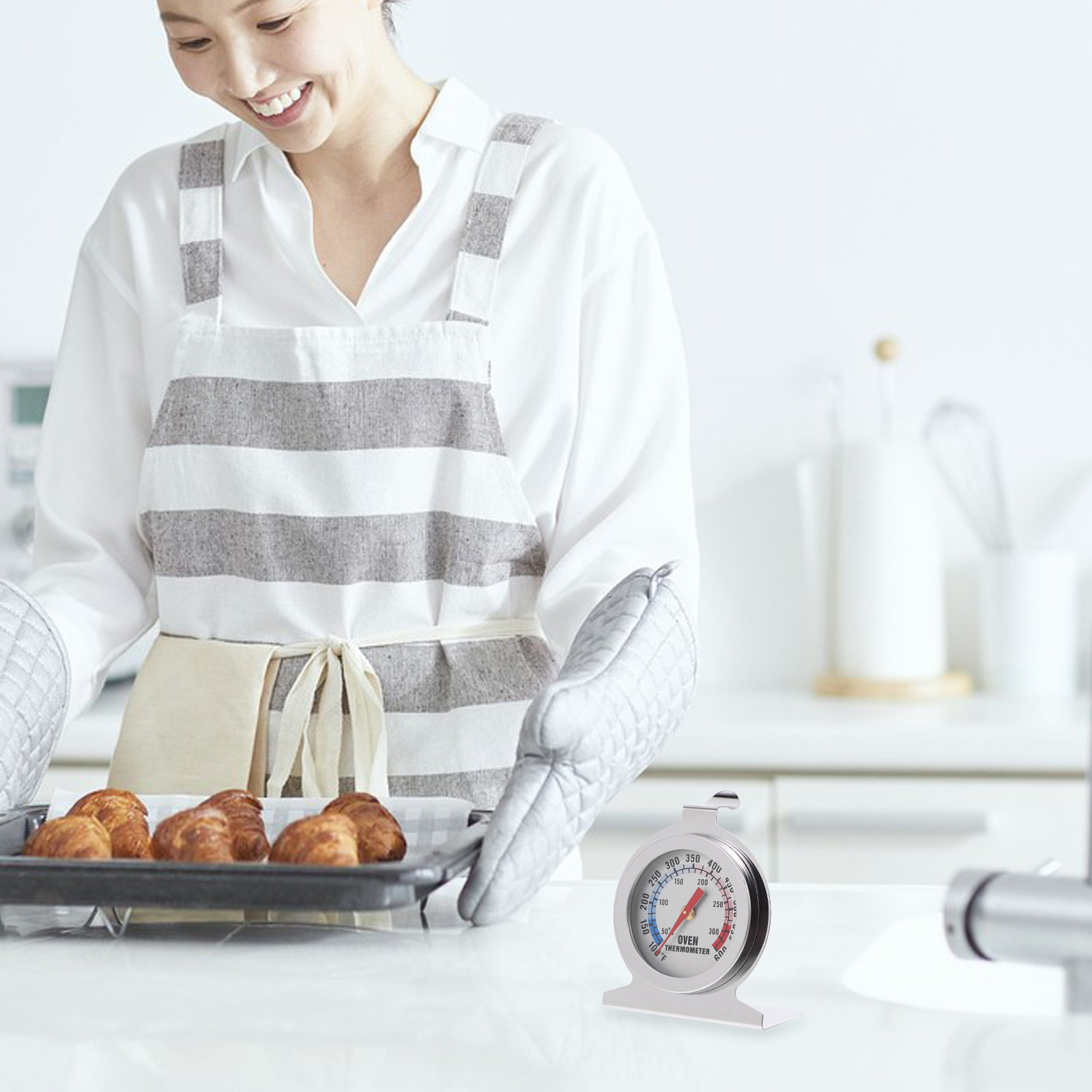 Stainless Steel Oven Thermomet - Instant Read Thermometer 评论和价格