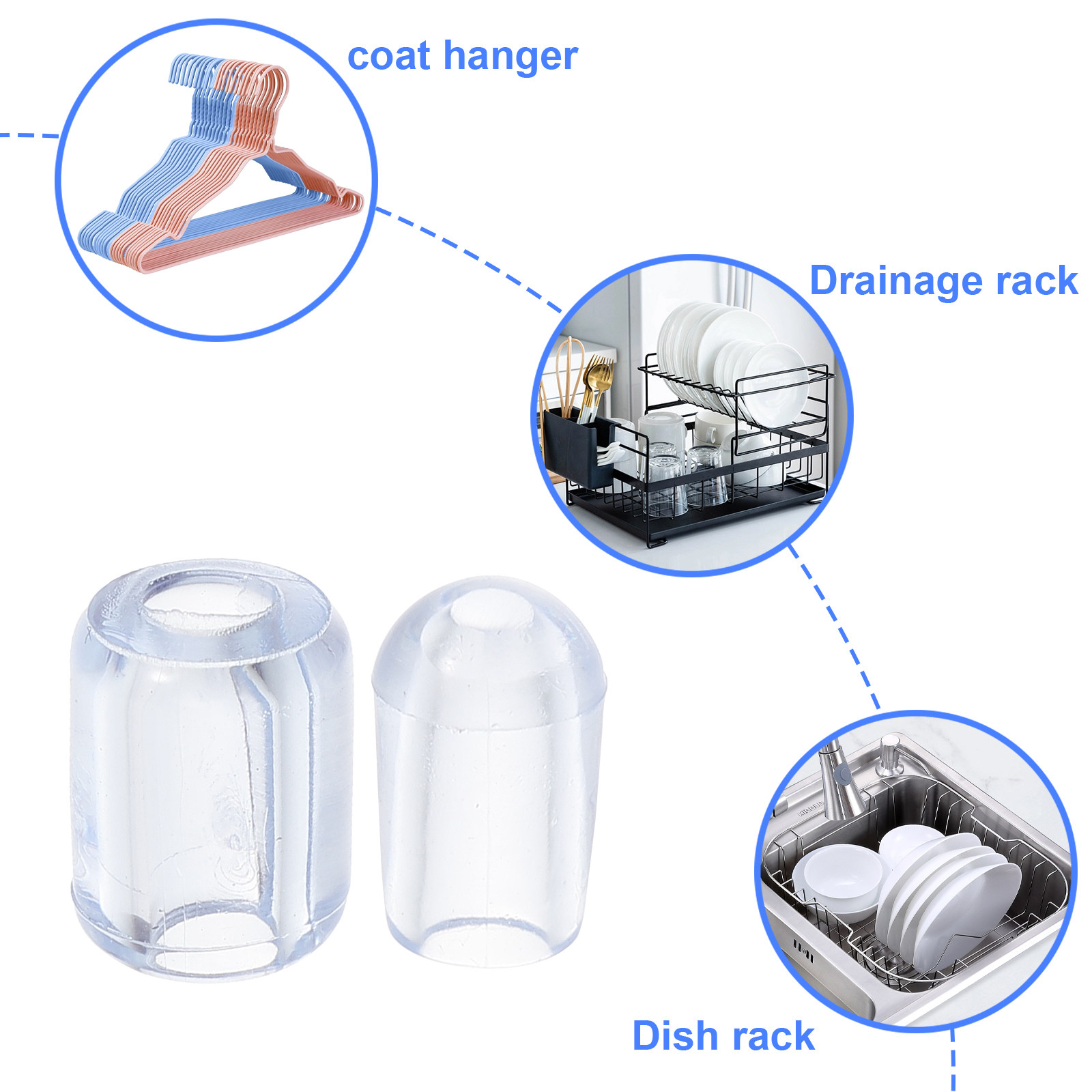 80Pcs Kitchen Sink Grid Feet P - Kitchen Gadgets Website 评论和价格