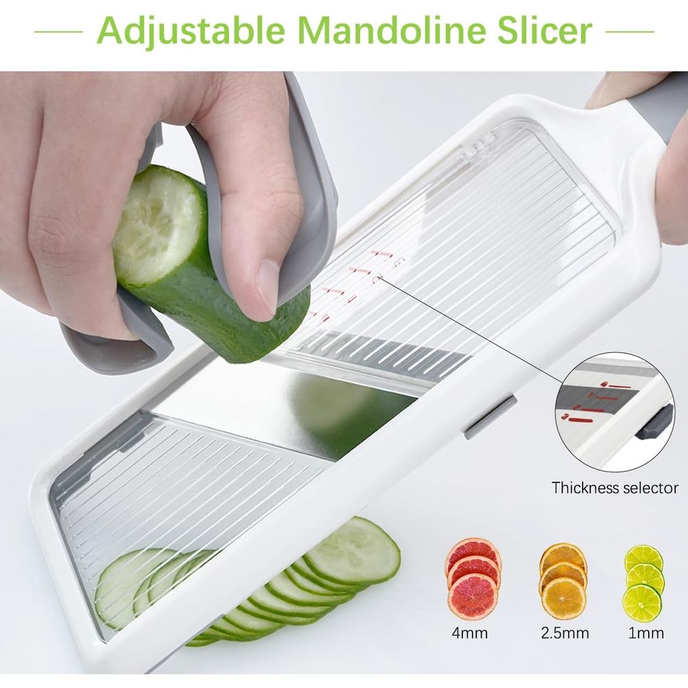 Adjustable Stainless Steel Man - Mandoline Slicer 评论和价格