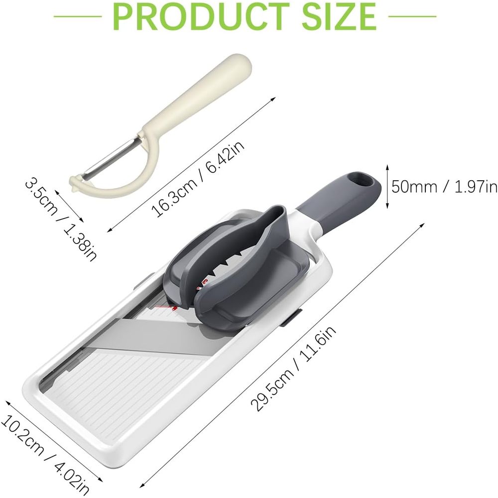 Adjustable Stainless Steel Man - Mandoline Slicer 评论和价格