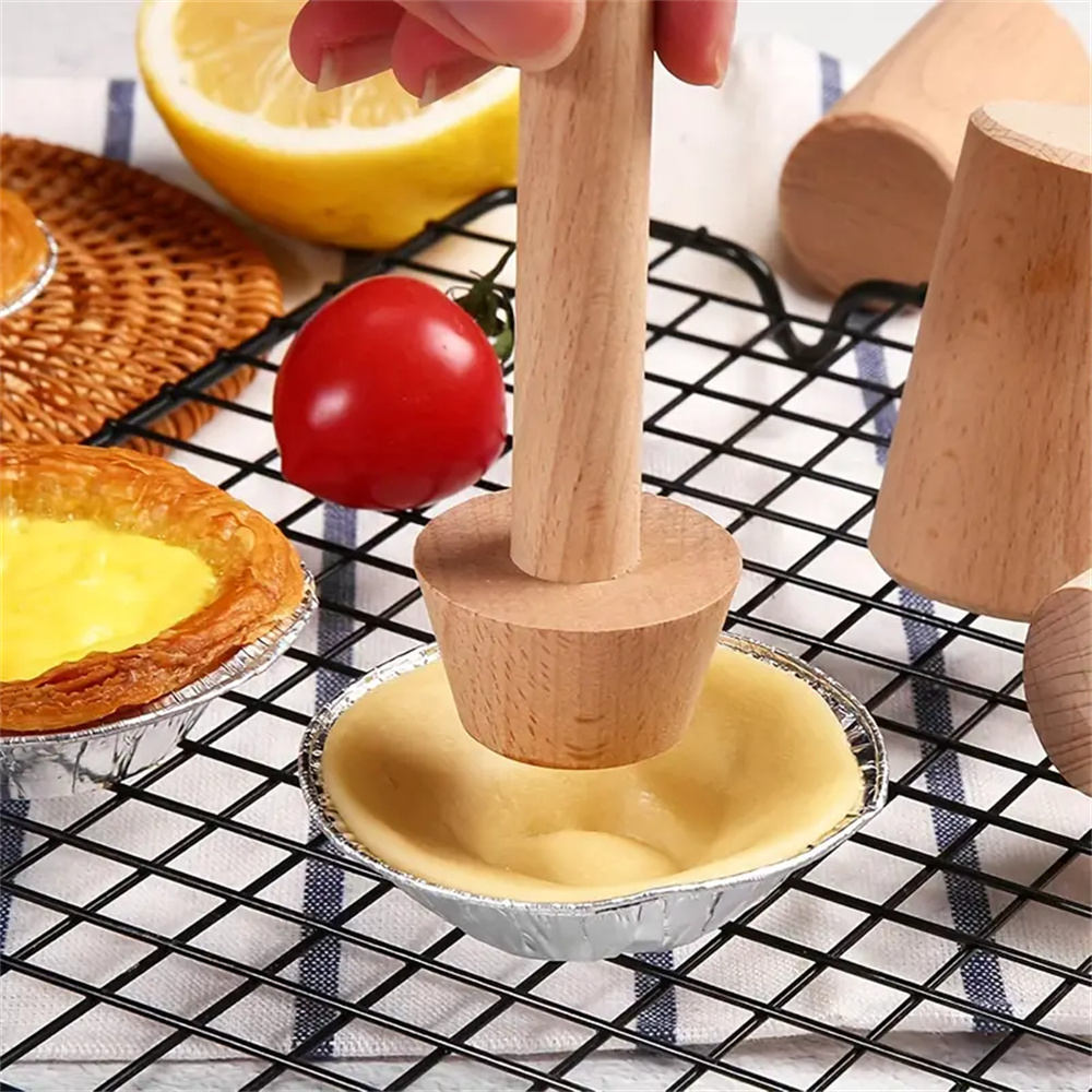 Premium Wooden Egg Tart Mold D - Kitchen Gadgets For Cooking 评论和价格