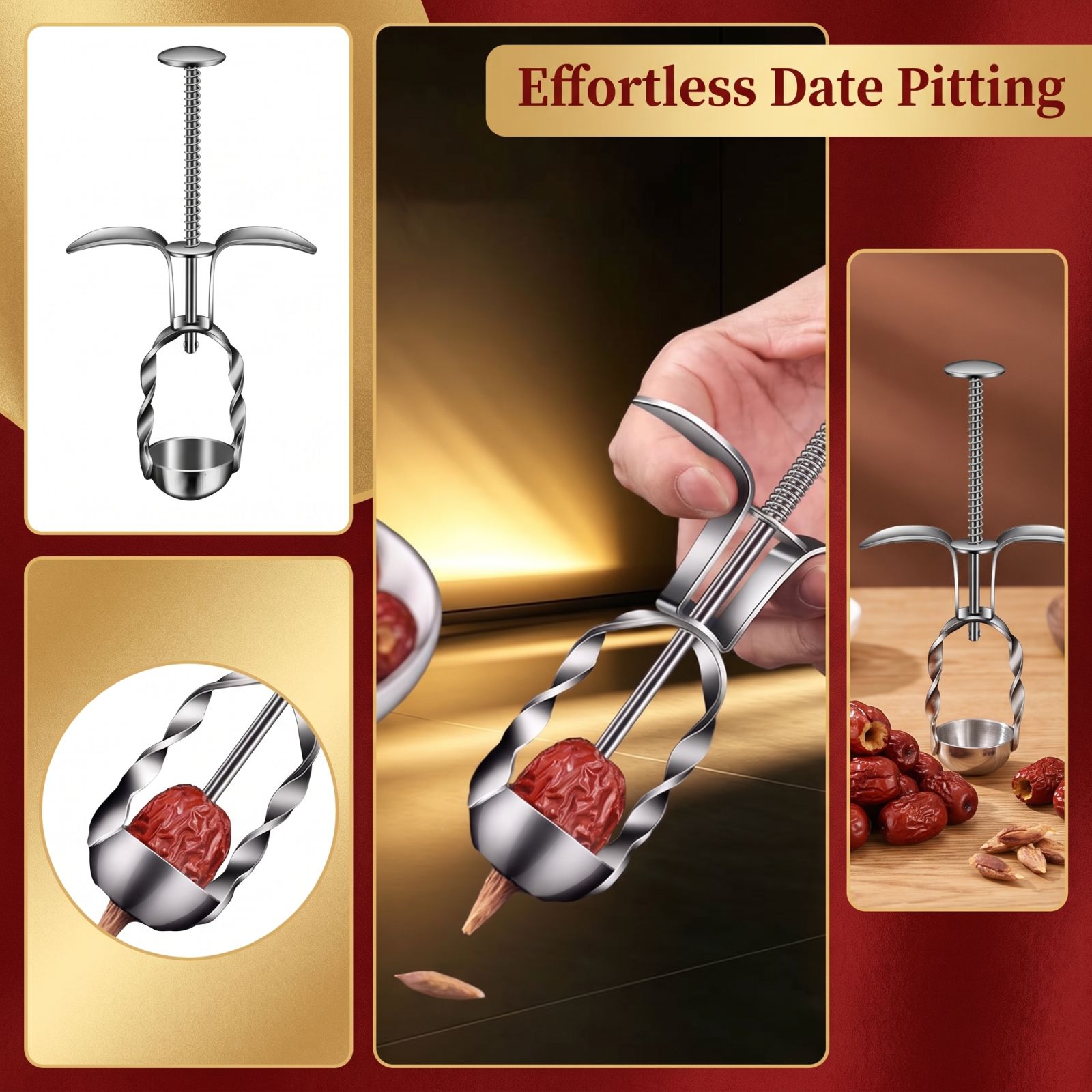 Stainless Steel Red Date Pitte - Kitchen Gadgets Usa 评论和价格