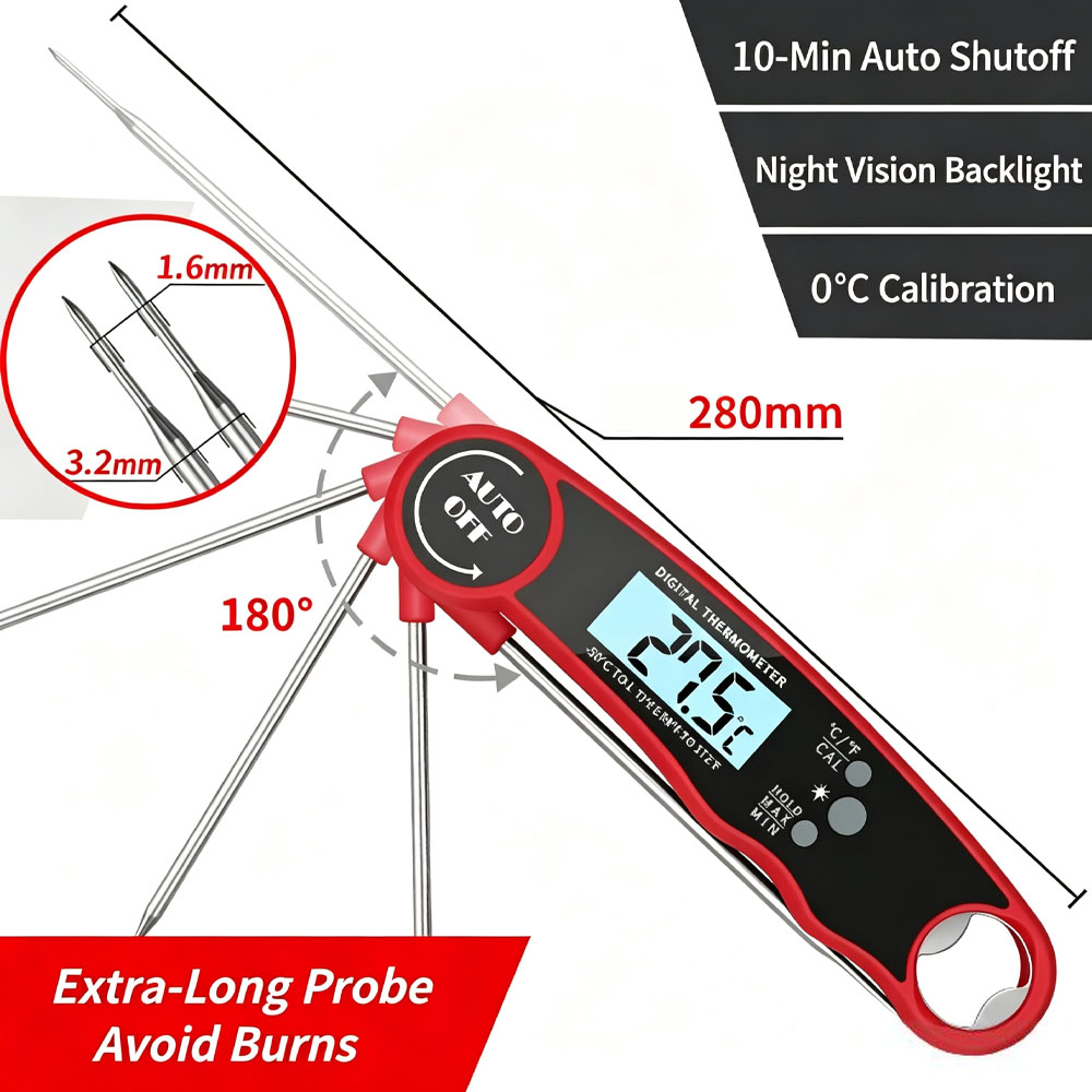 Meat Thermometer Digital – Ins - Instant Read Thermometer 评论和价格