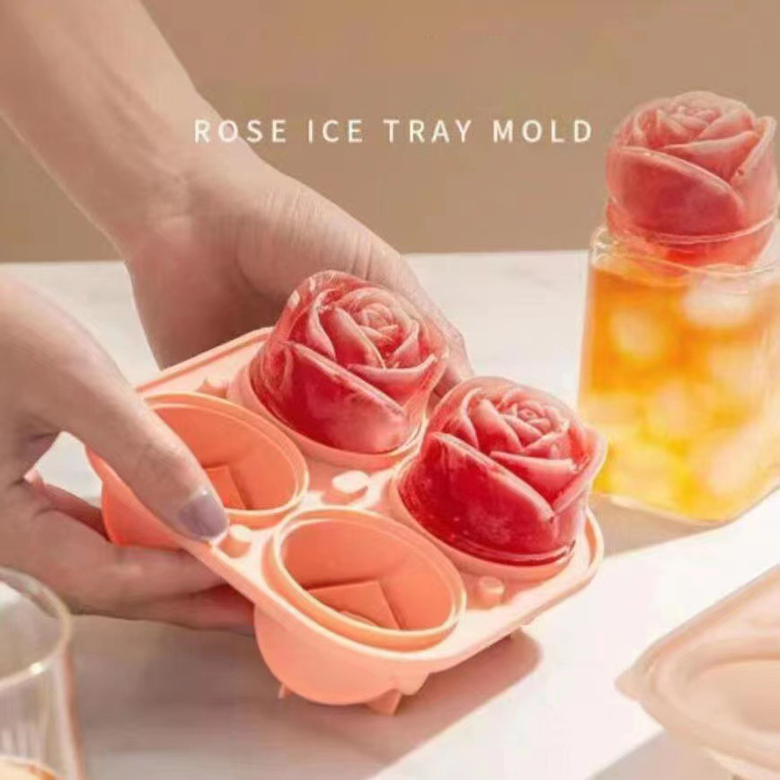 3d rose silicone ice molds 4-h - Kitchen Gadgets Website 评论和价格