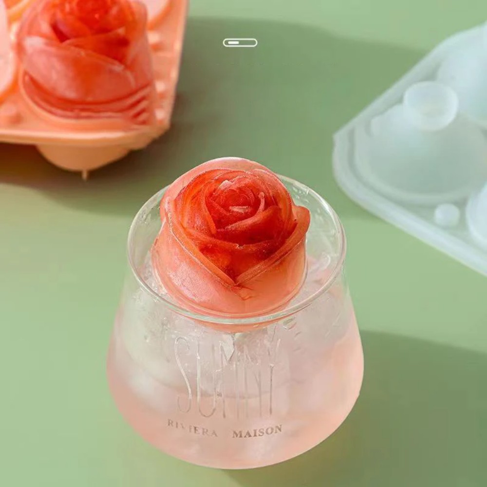 3d rose silicone ice molds 4-h - Kitchen Gadgets Website 评论和价格