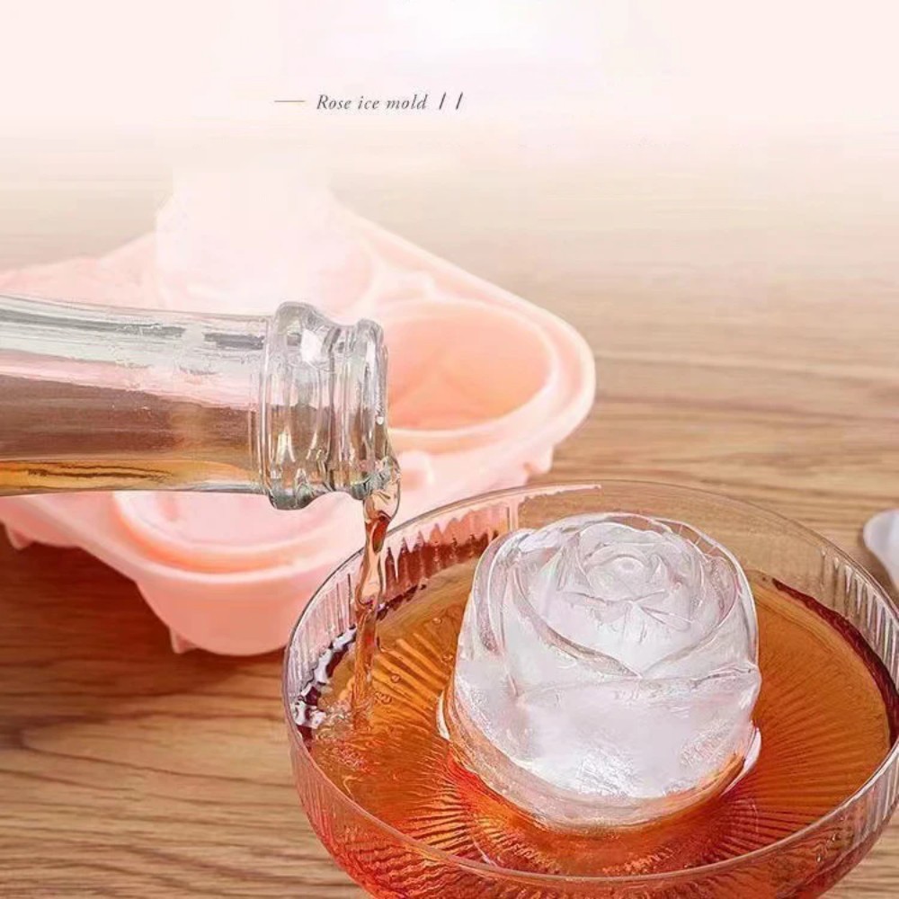 3d rose silicone ice molds 4-h - Kitchen Gadgets Website 评论和价格