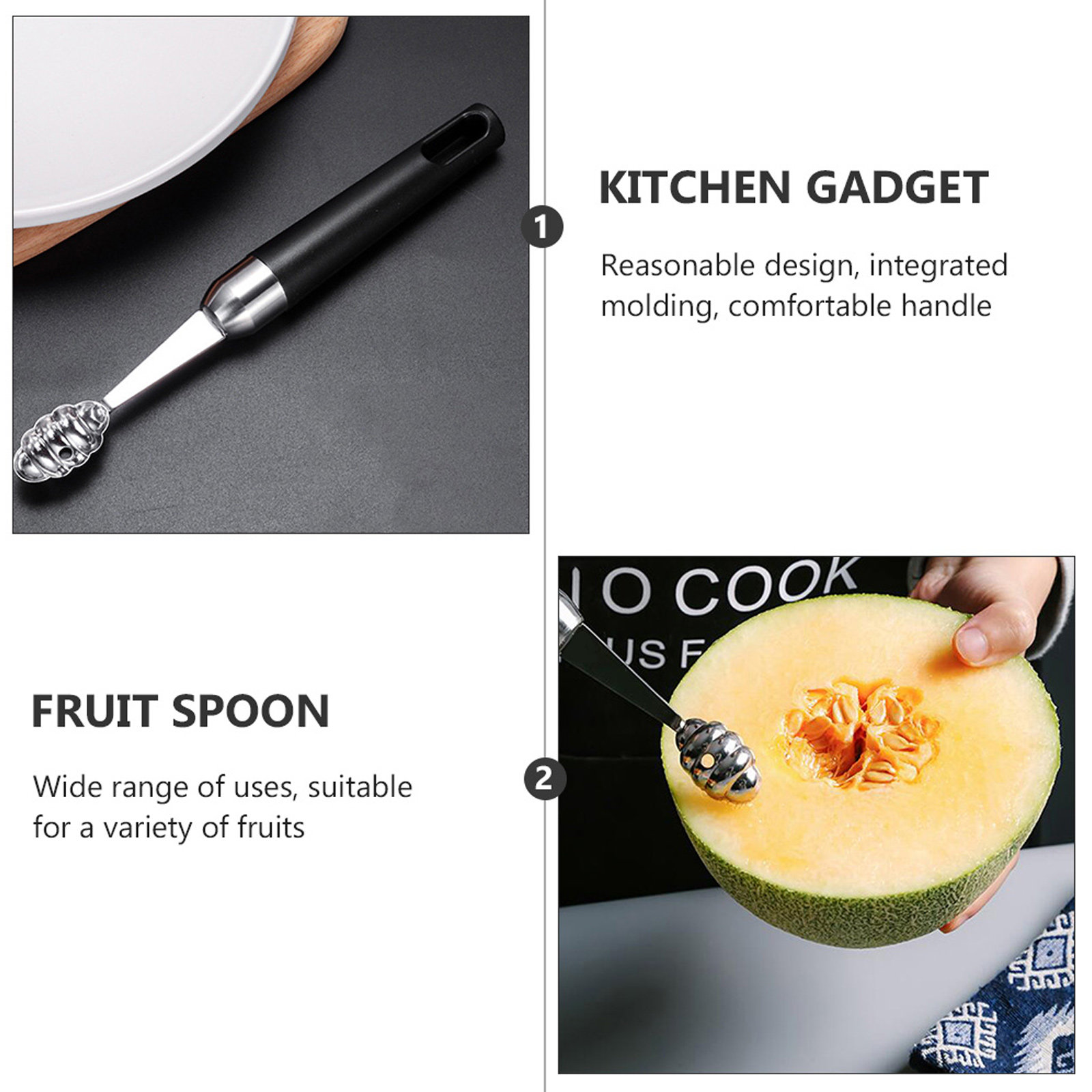 1Pcs Stainless Steel Fruit Sco - Kitchen Gadgets Usa 评论和价格